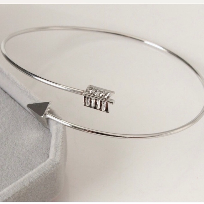 Silver Arrow Wrap Bangle